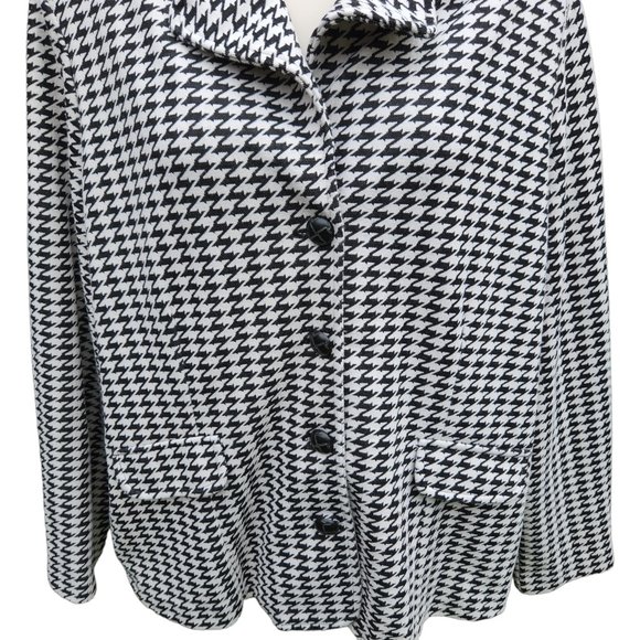 Cato Black and White Houndstooth Blazer - Picture 8 of 9